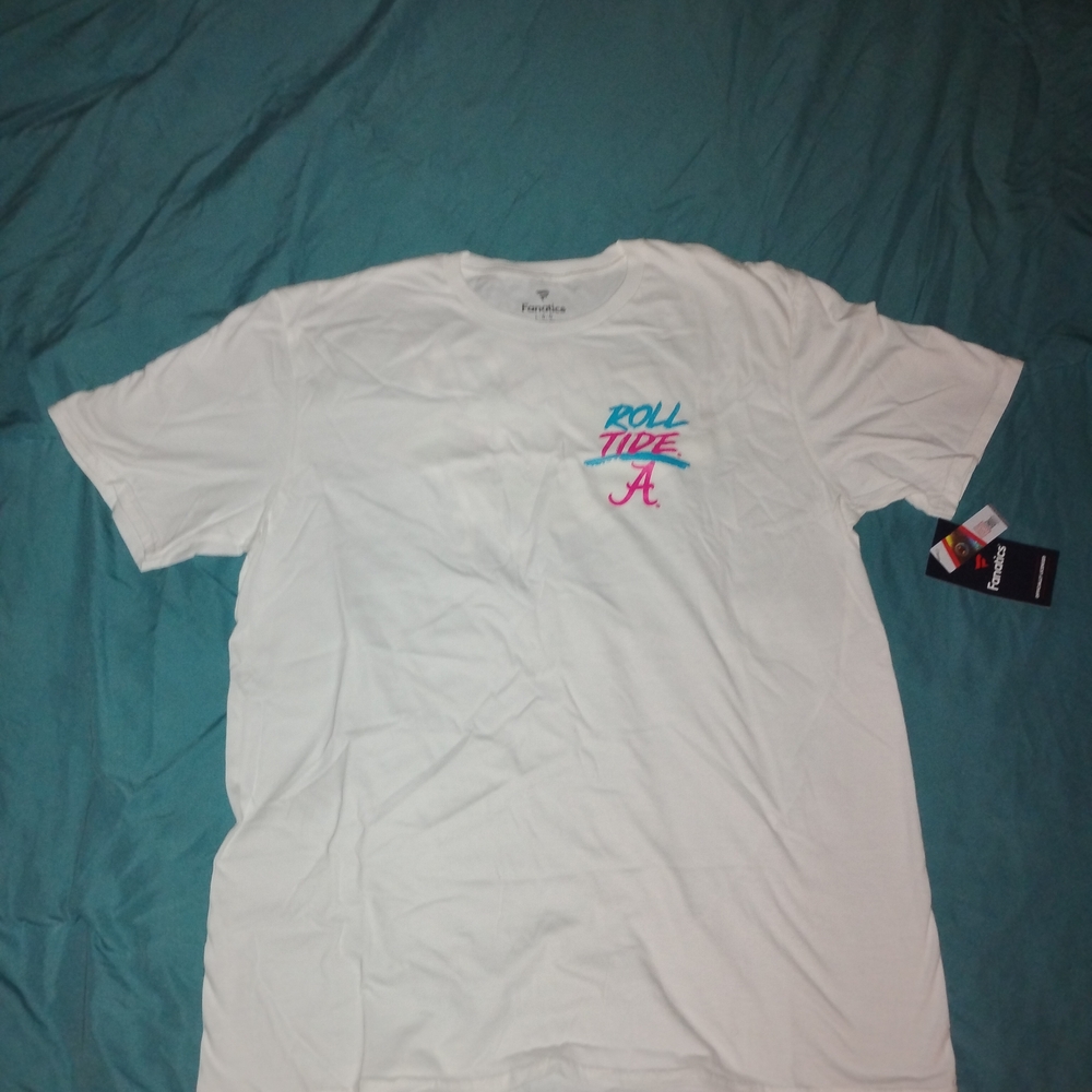 Fanatics White Roll Tide Short Sleeve Tee